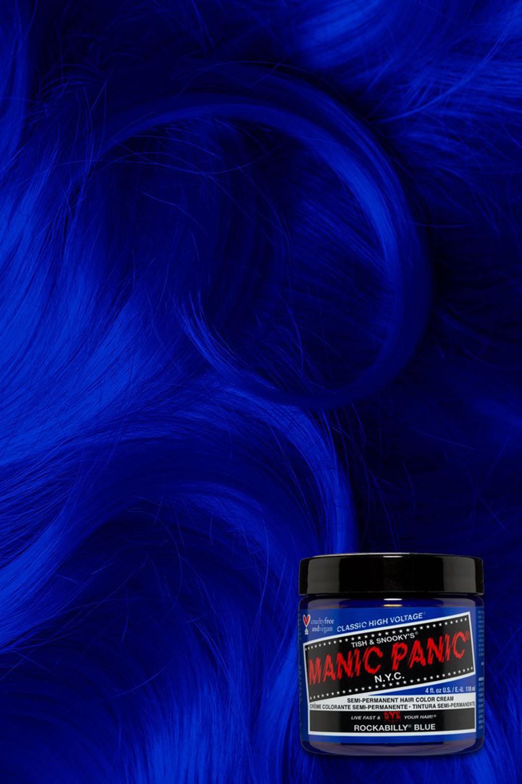 Klassisk Rockabilly Blå