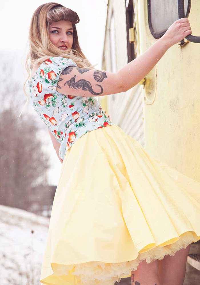 Rockabilly Yellow Skirt