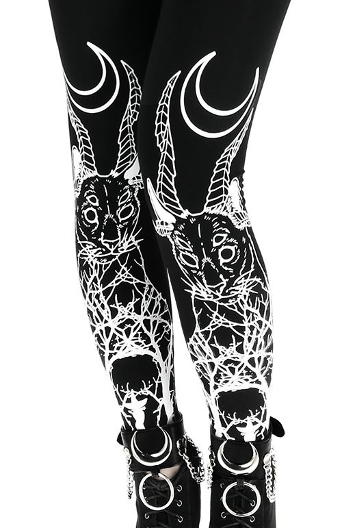 Demoniske Katte Leggings Sorte
