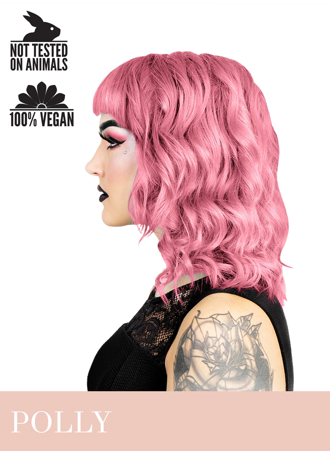 Herman's Polly UV pink hårfarve