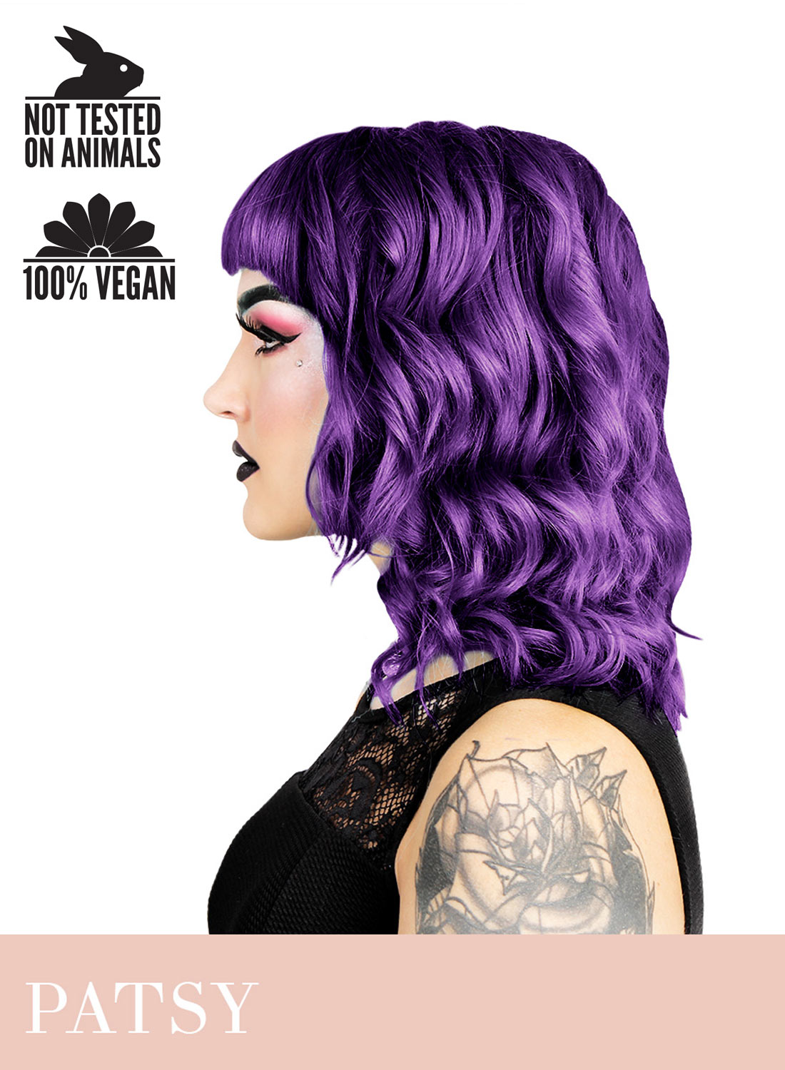 Hermans Patsy lilla hårfarve