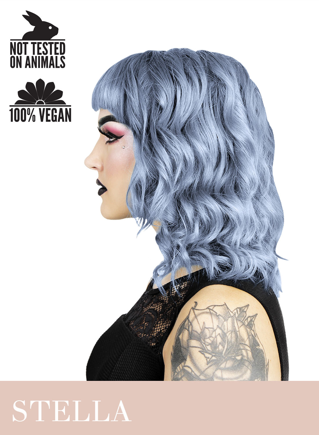 Herman's Stella stålblå hårfarve