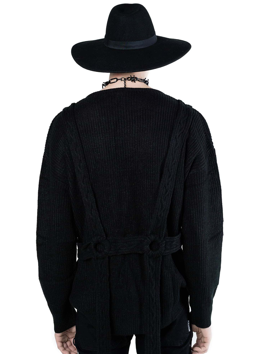 PYTHIA STRIKKET SWEATER Sort - Billede 3