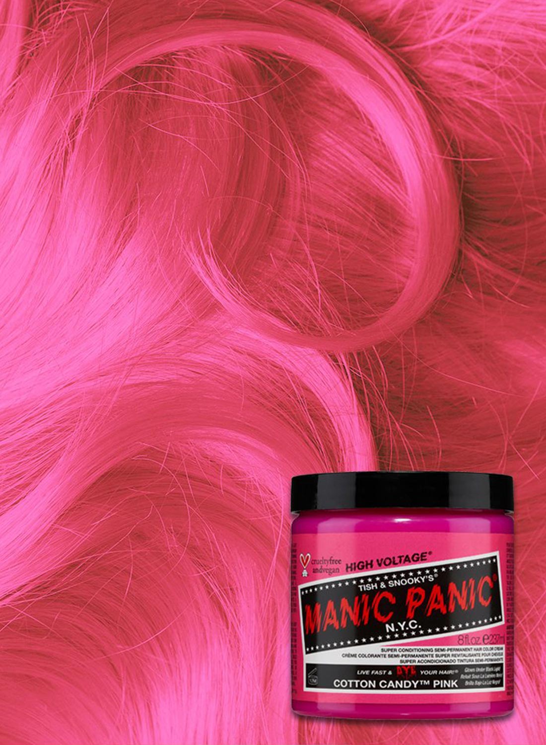 Klassisk candyfloss i pink