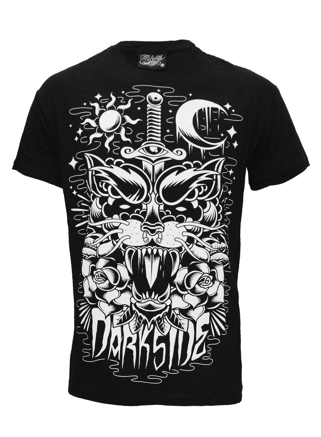 Darkside Panther Tattoo T-shirt Sort