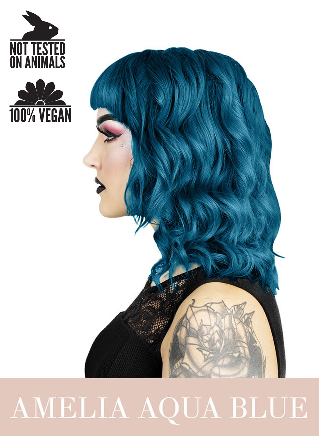 Herman's Amelia Aqua Blå Hårfarve