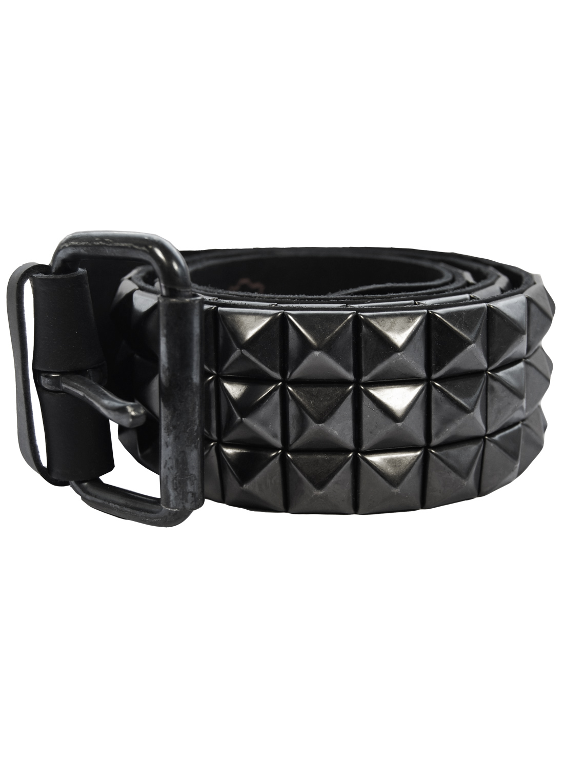 3-rækket pyramidebælte sort