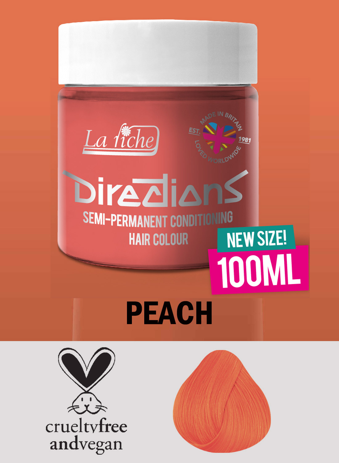 Vejledning Hårfarve Fersken