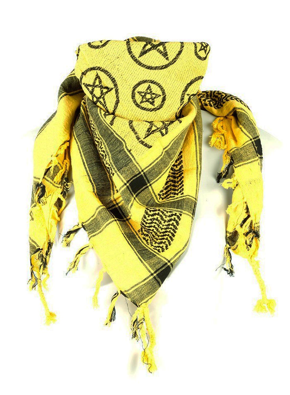 Keffiyeh Gule Pentagrammer