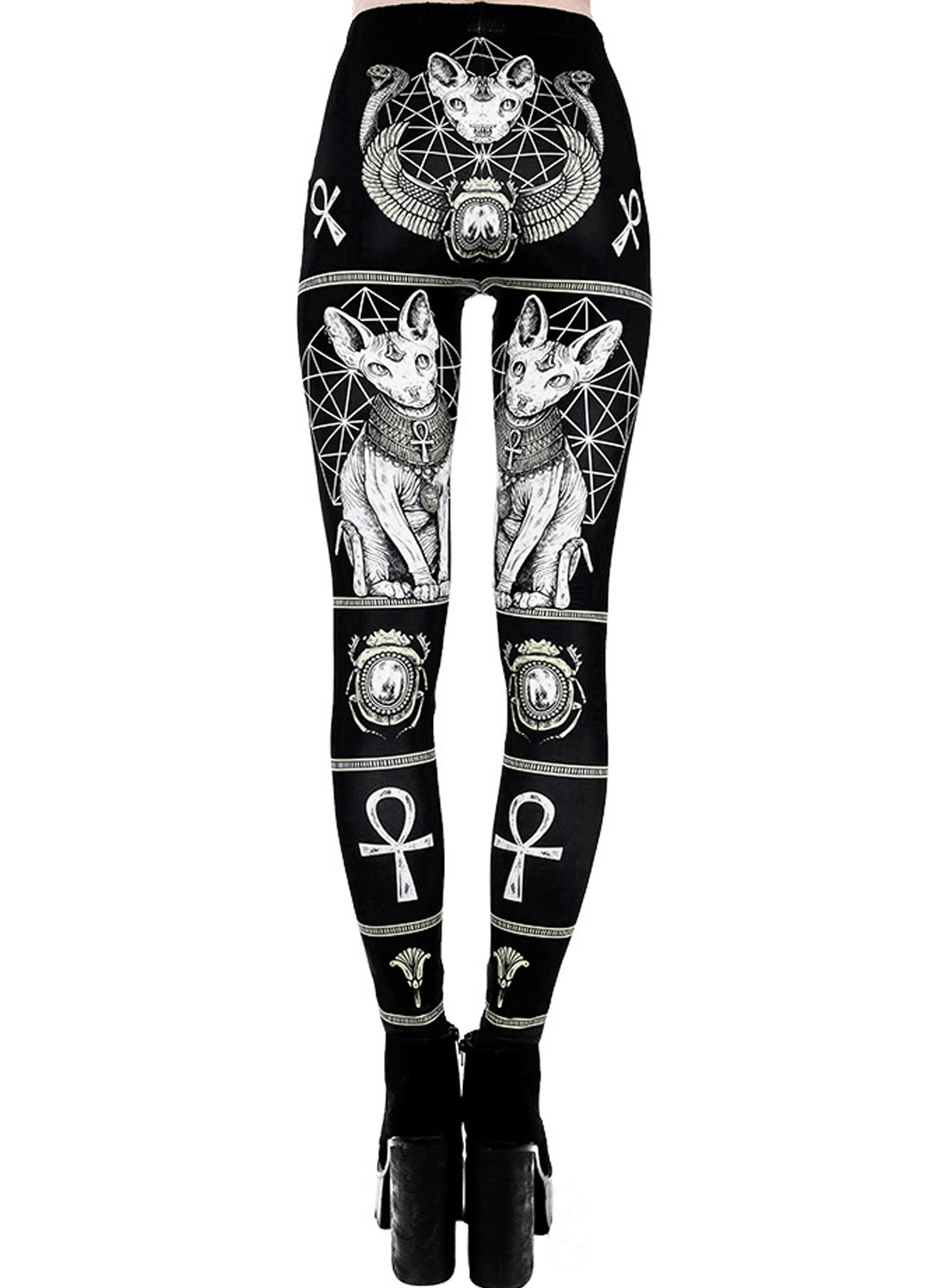 Gendesignede Sphynx-leggings - Billede 2