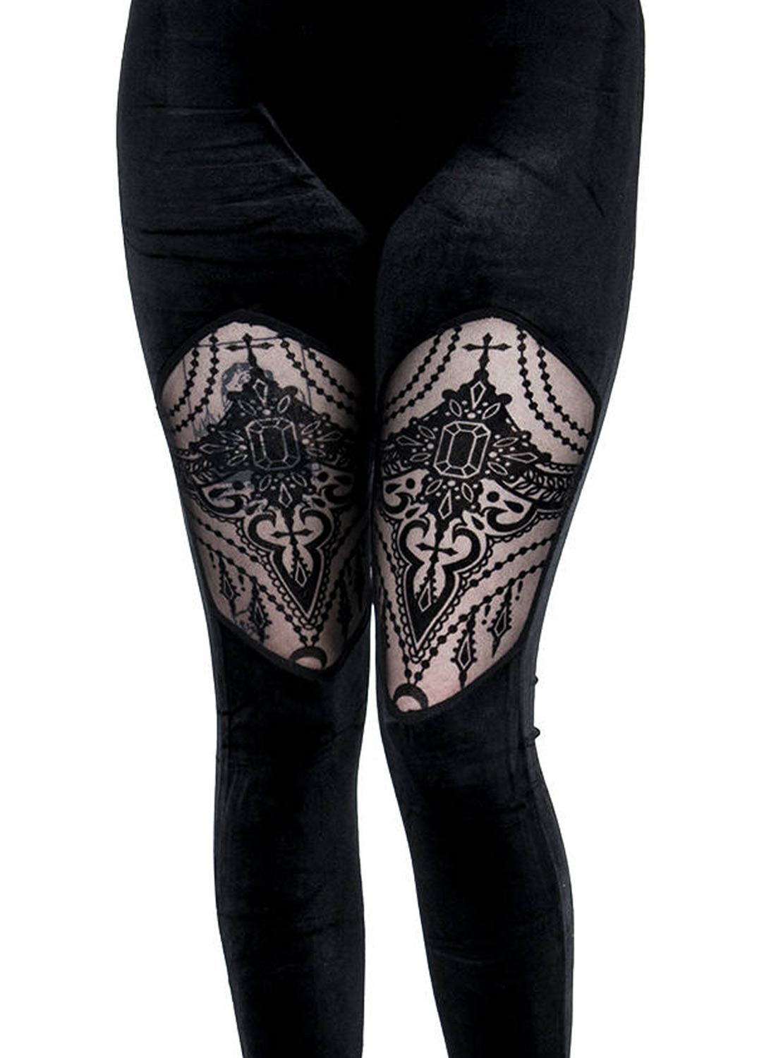 Restyle perlebesatte leggings - Billede 2