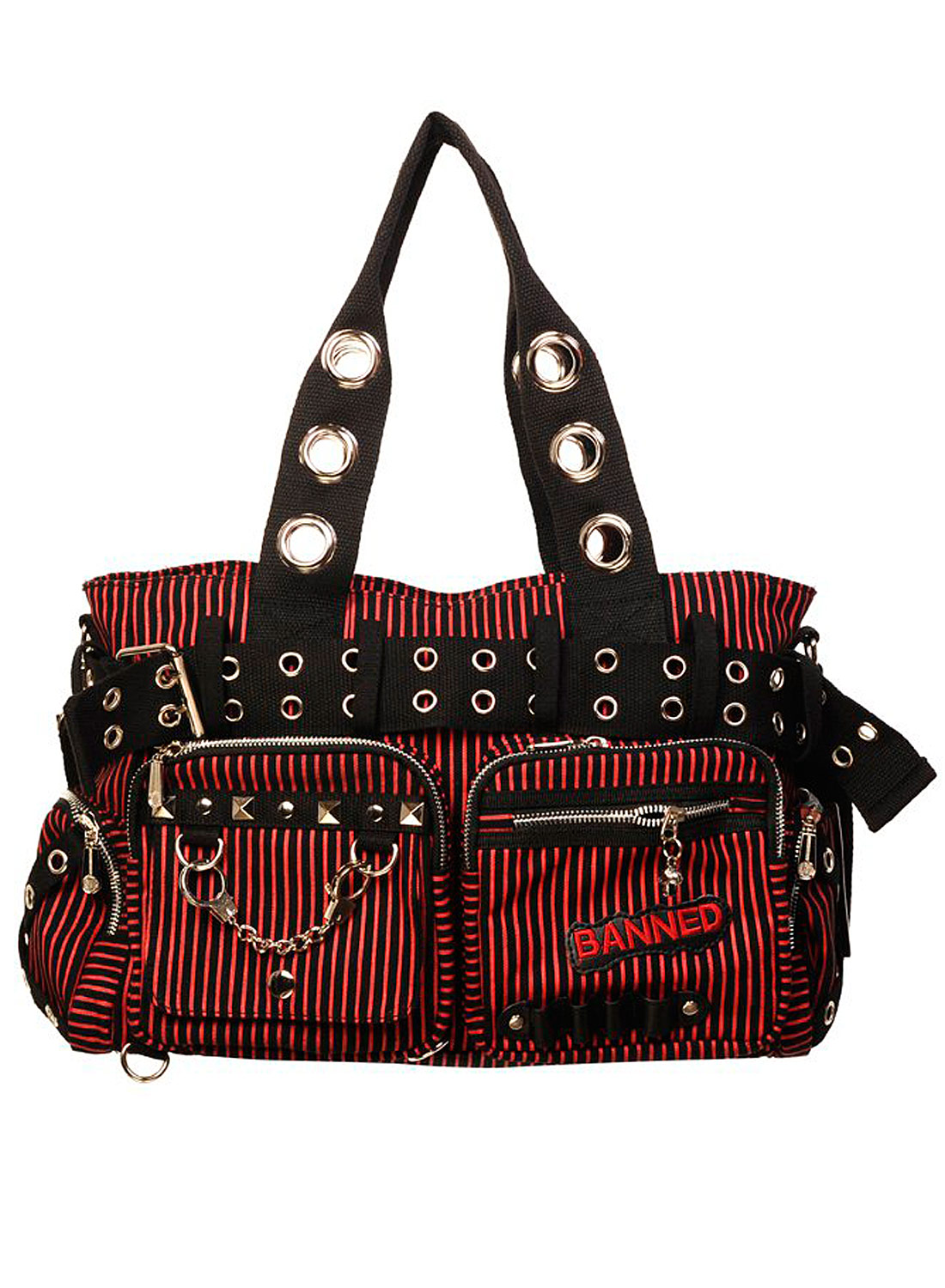 Håndjernshåndtaske Stribet