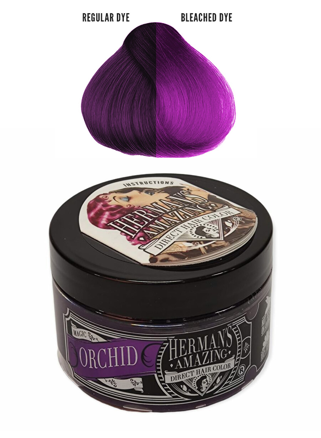 Hermans magiske orkidé hårfarve