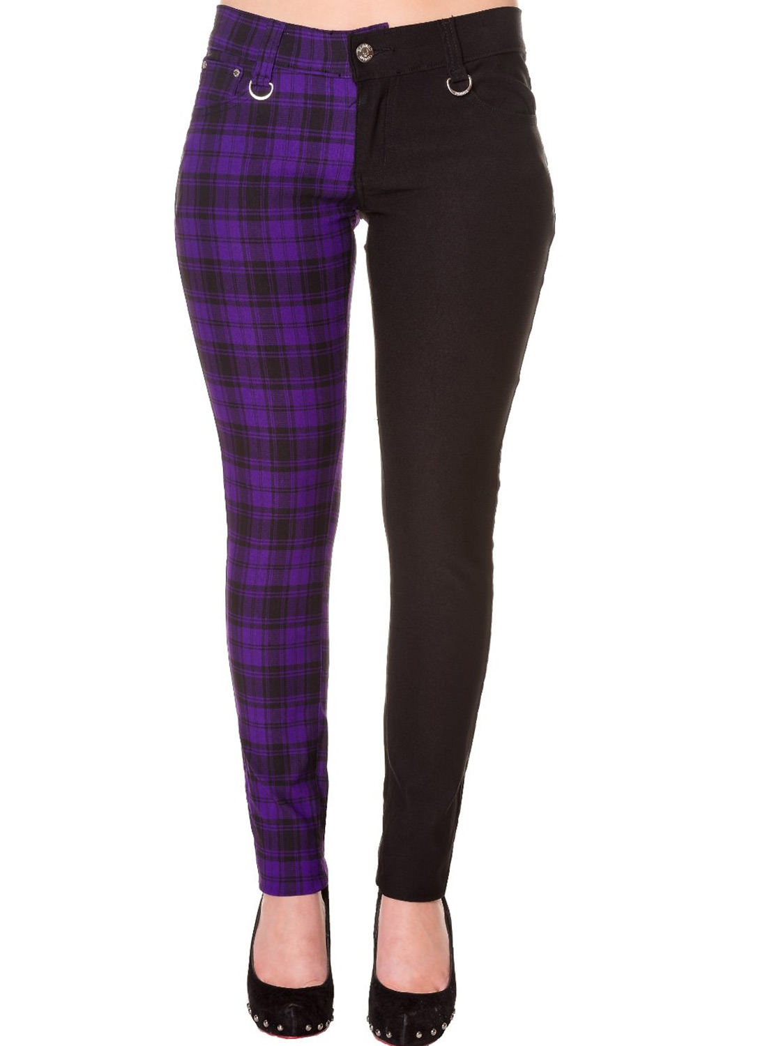 Split Pant Tartan Sort lilla
