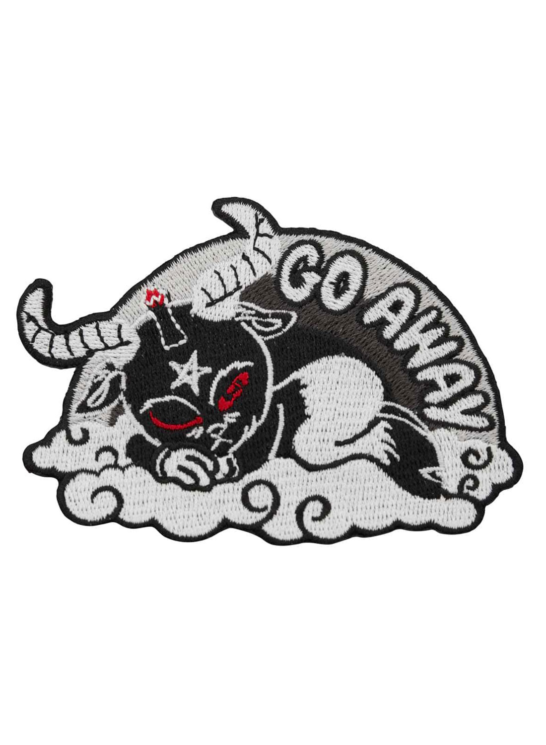 Go Away Patch er en broderet patch fra Killstar. Patchen er perfekt til at fastgøre på en jakke, taske eller denimvest.