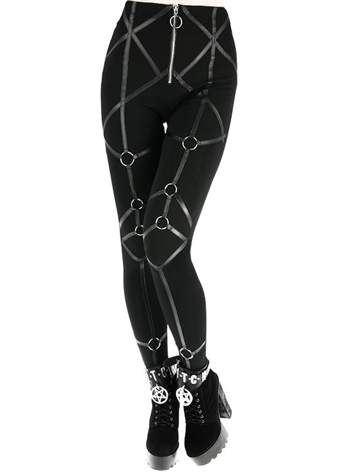 Geometriske Harness Leggings i Restyle