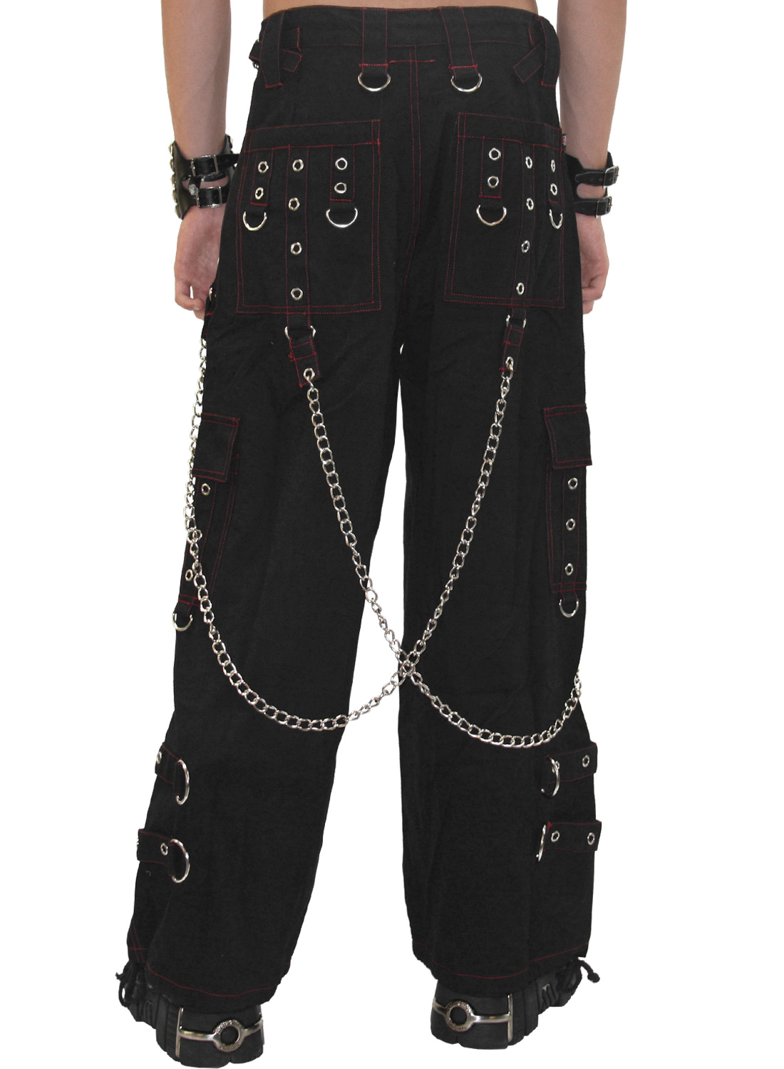 Metalkantbukser Røde