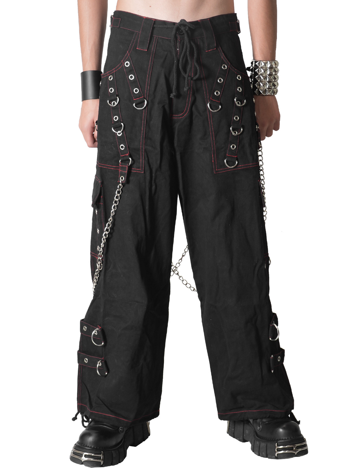 Metalkantbukser Røde