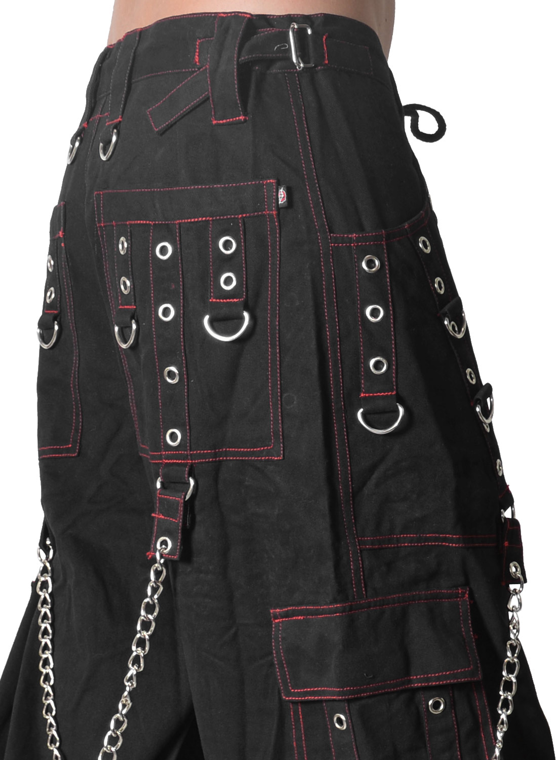 Bukser med metalkant i rød - Billede 7