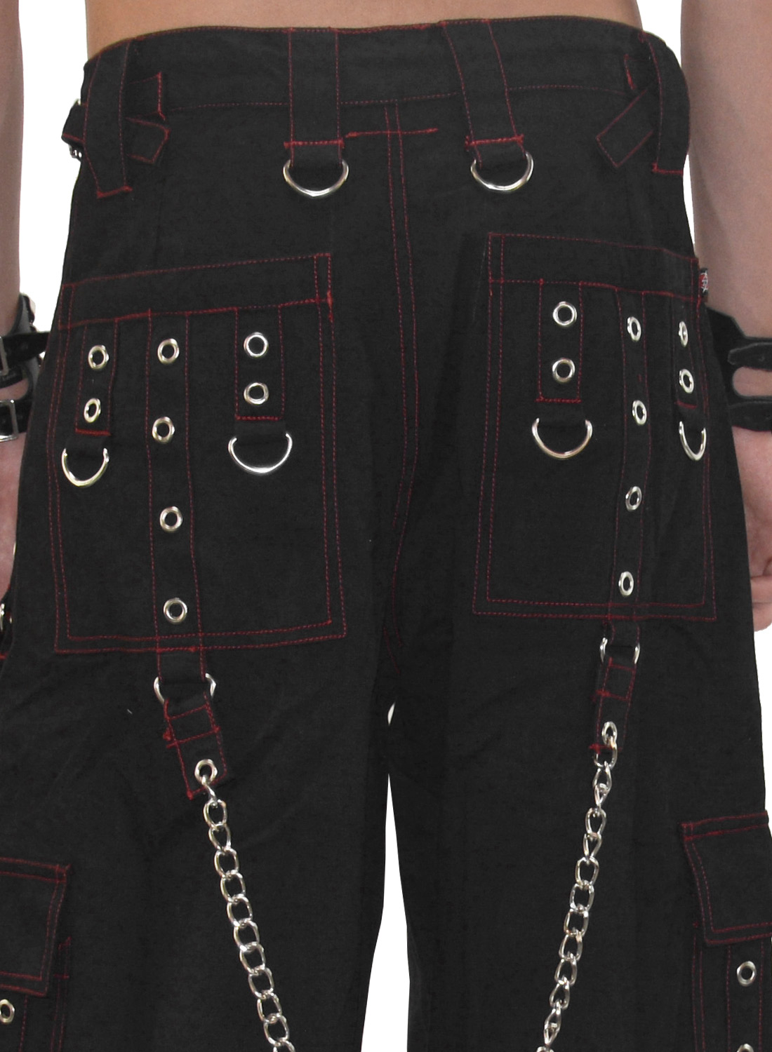 Bukser med metalkant i rødt - Billede 4