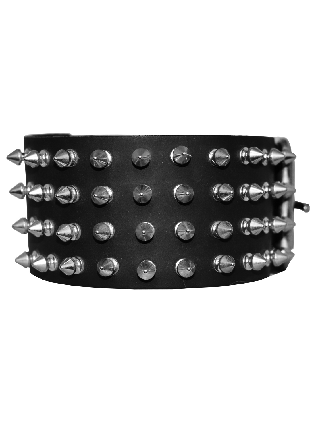 4-rækket spike-stud bælte