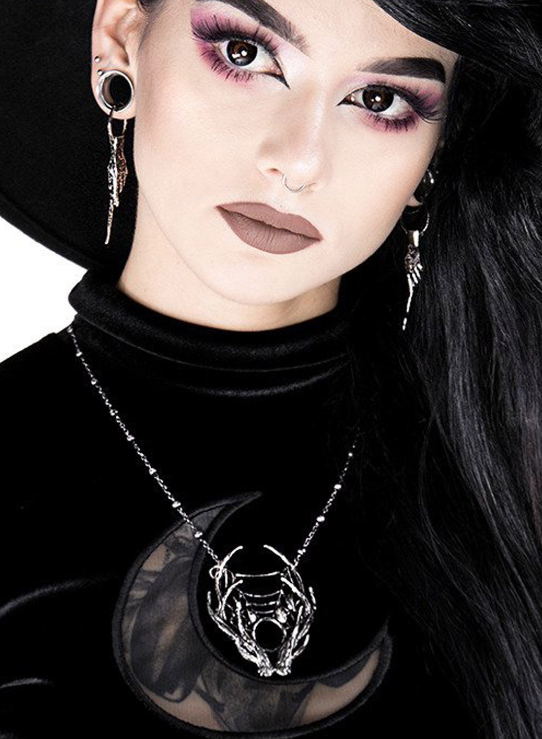 Restyle Antler Moon Halskæde