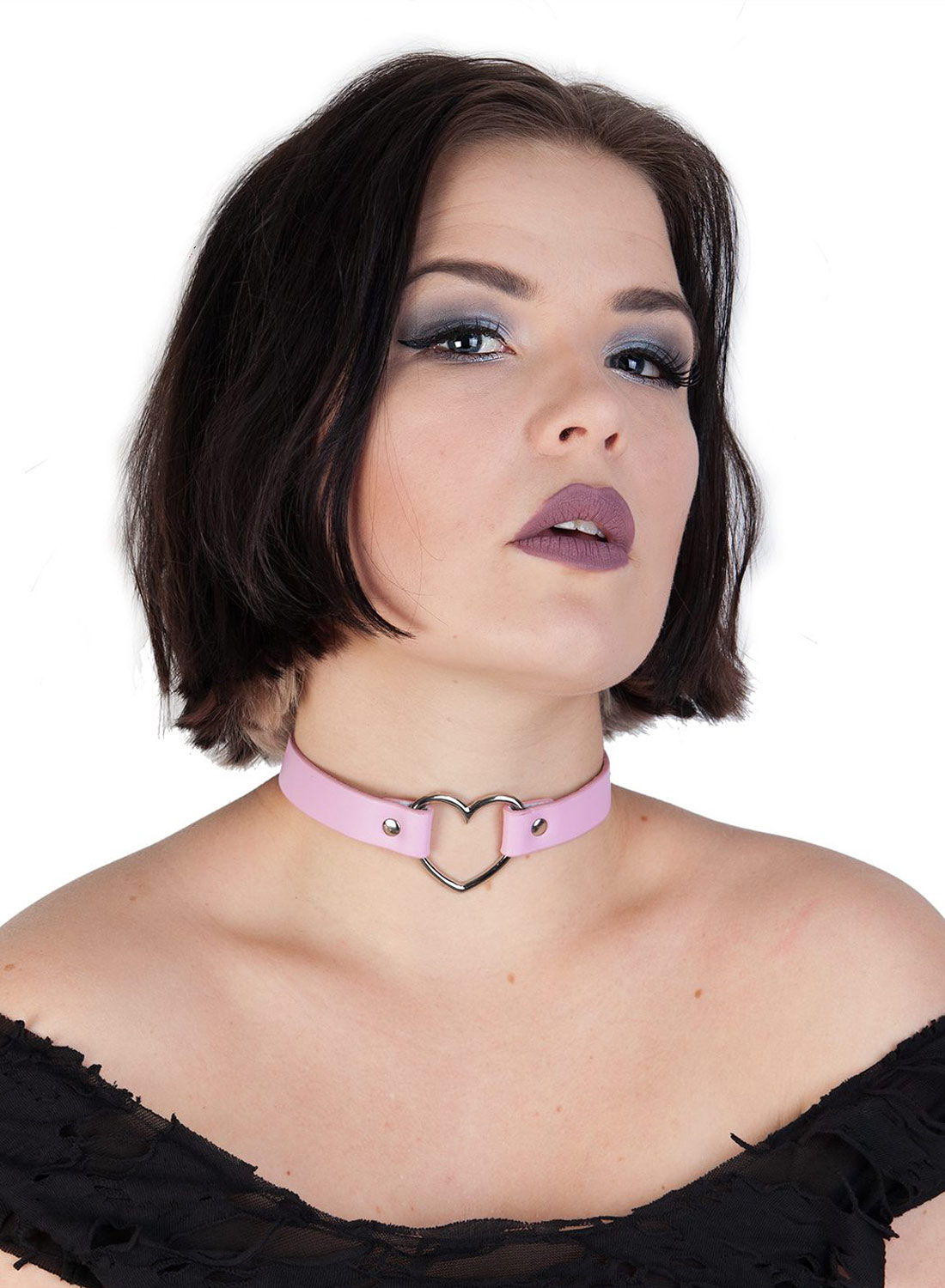 Hjerte Vegansk Choker Pink