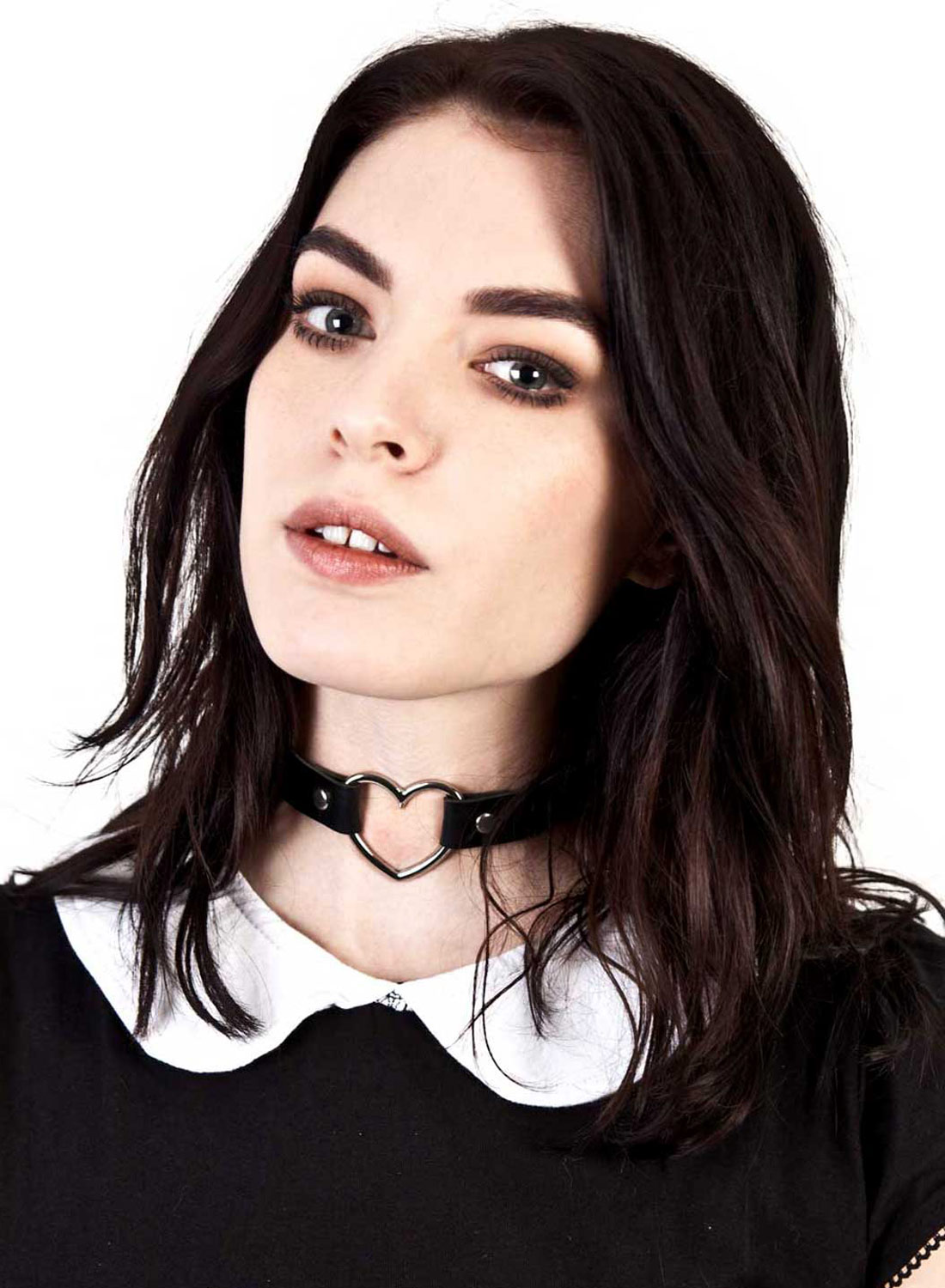 Hjerte Vegansk Choker Sort