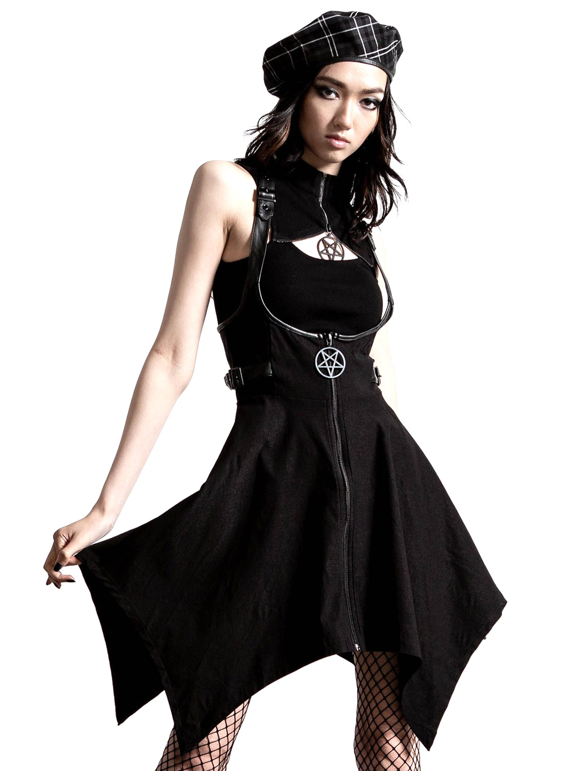 Forvirret og forvirret strømpeholdernederdel