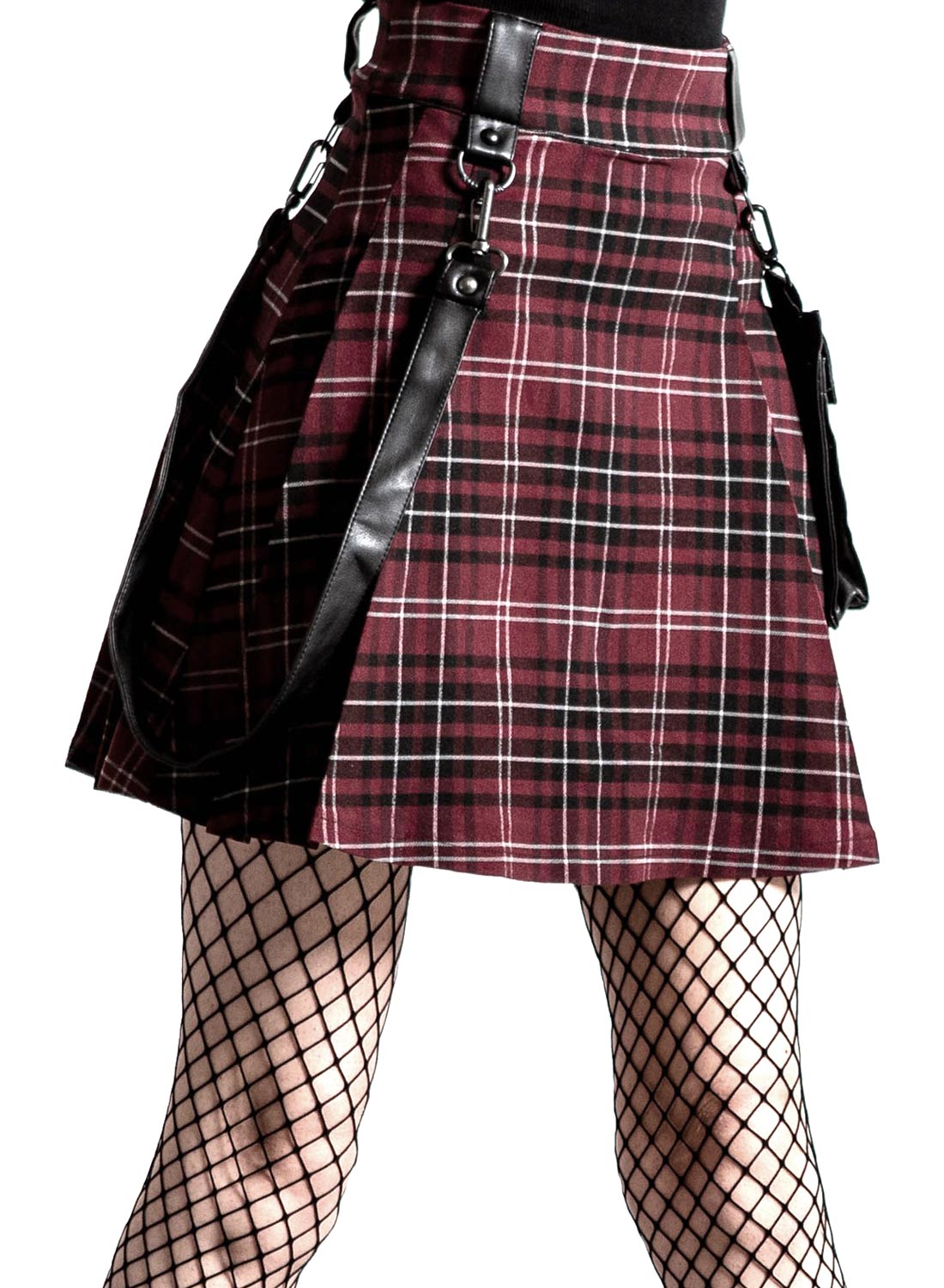 Gunner Plisseret Nederdel Rød