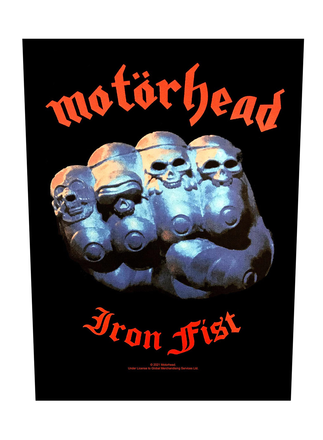 Motörhead Iron Fist-rygmærke