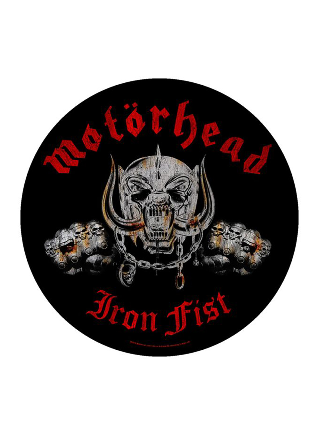 Motörhead Iron Fist 2010 Bagmærke