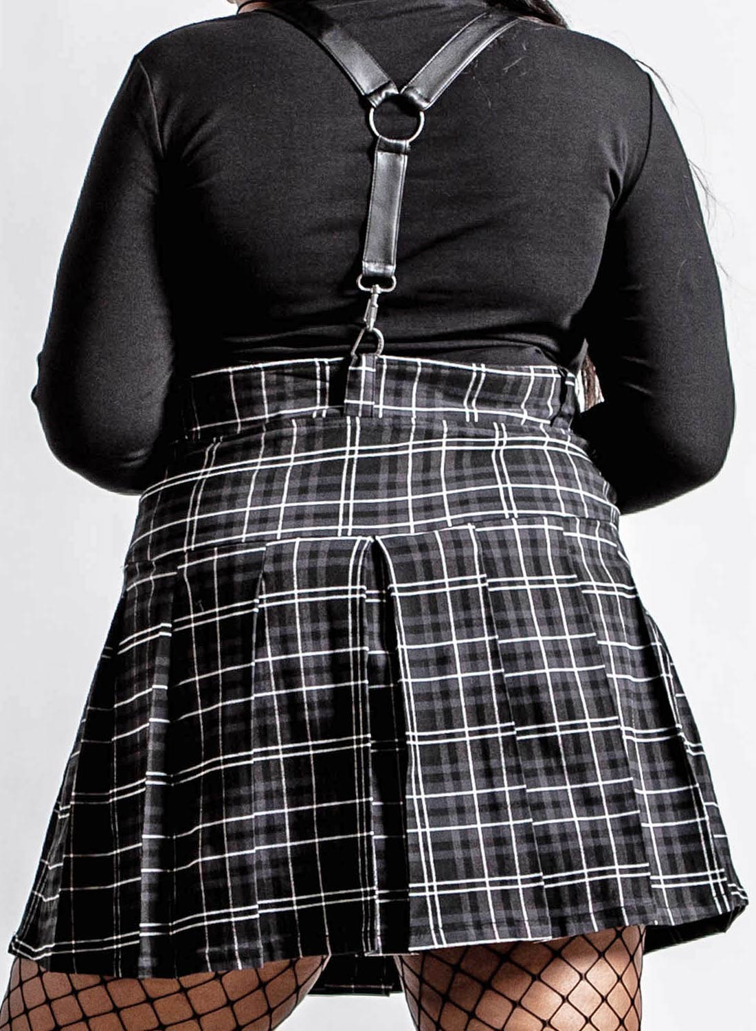 Shadows Suspender Nederdel Ash - Billede 2