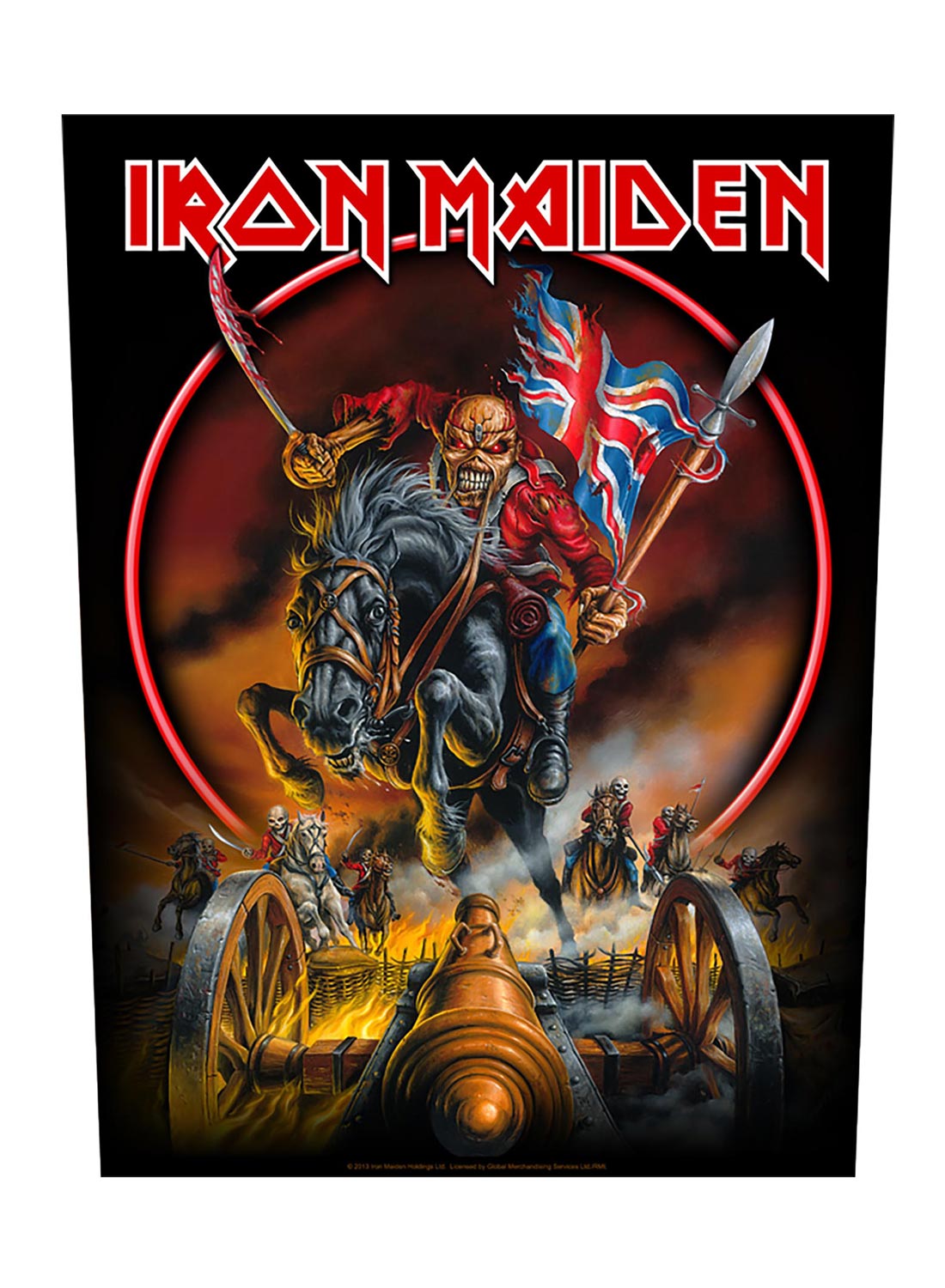 Iron Maiden England rygmærke