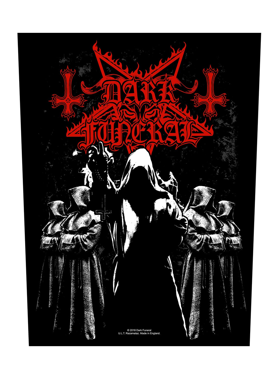 Mørk Funeral Shadow Monks Rygmærke