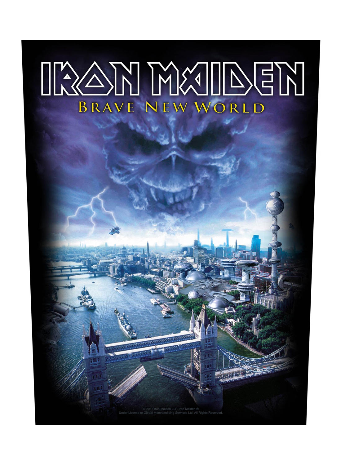 Iron Maiden Fagre Nye Verden Rygmærke