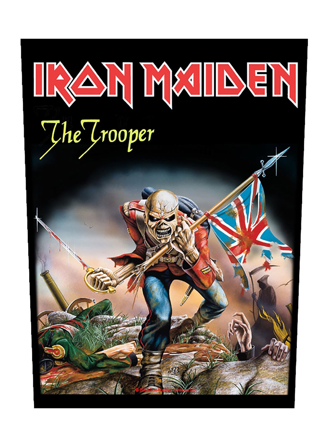 Iron Maiden The Trooper-rygmærke