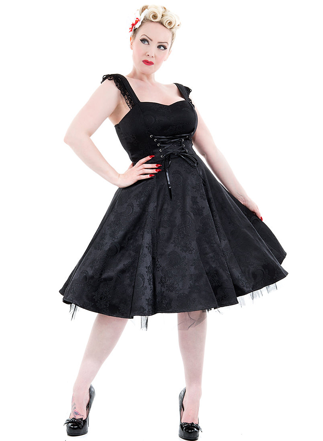 Marie Antoinette gotisk lang kjole