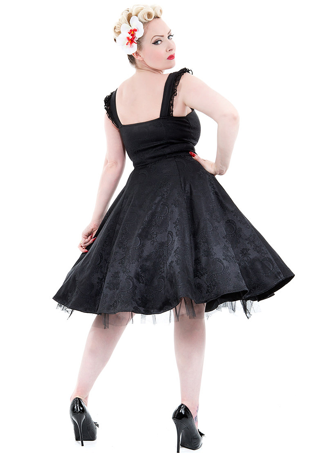 Marie Antoinette gotisk lang kjole