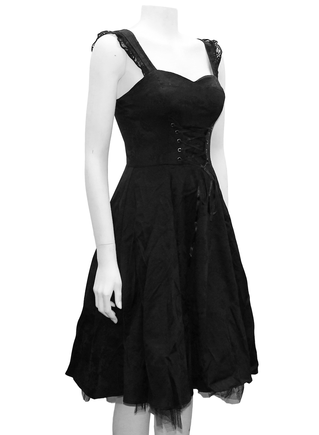 Marie Antoinette gotisk lang kjole - Billede 4