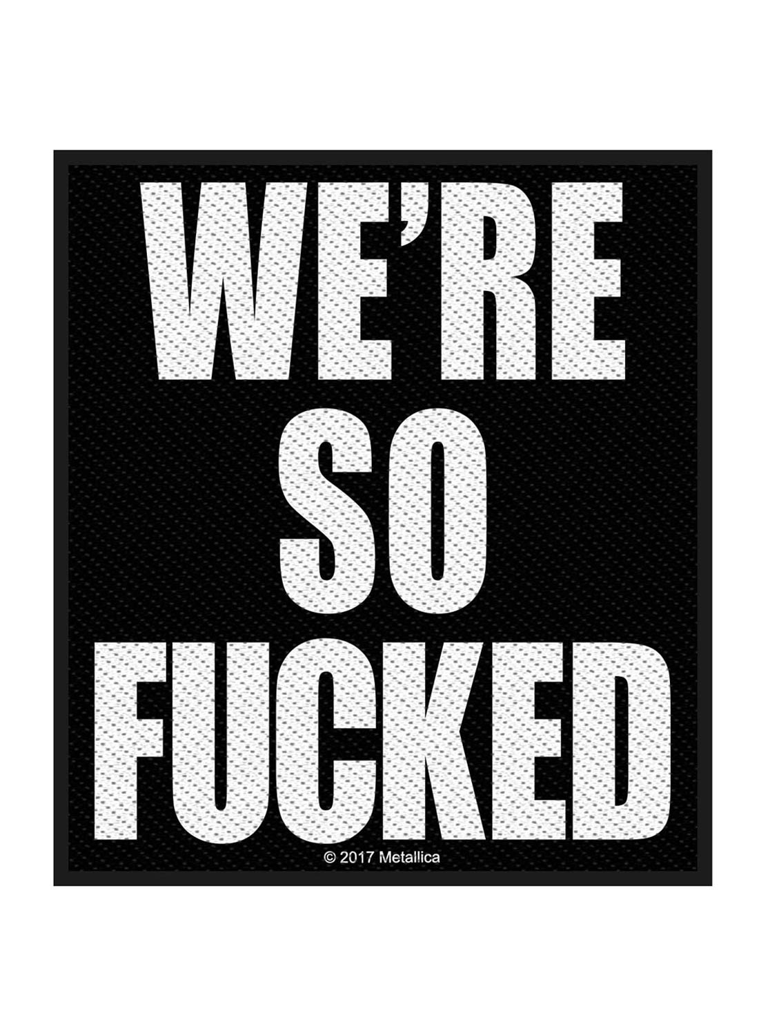 Metallica Vi er så fucked-patch