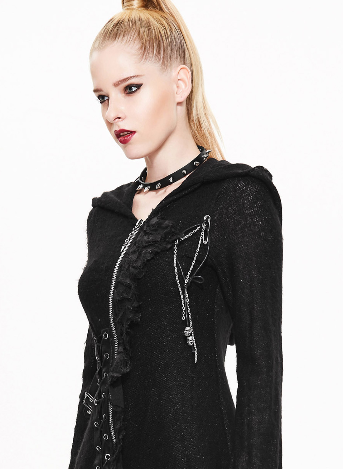 Amy Strikket Hættetrøje - Billede 4