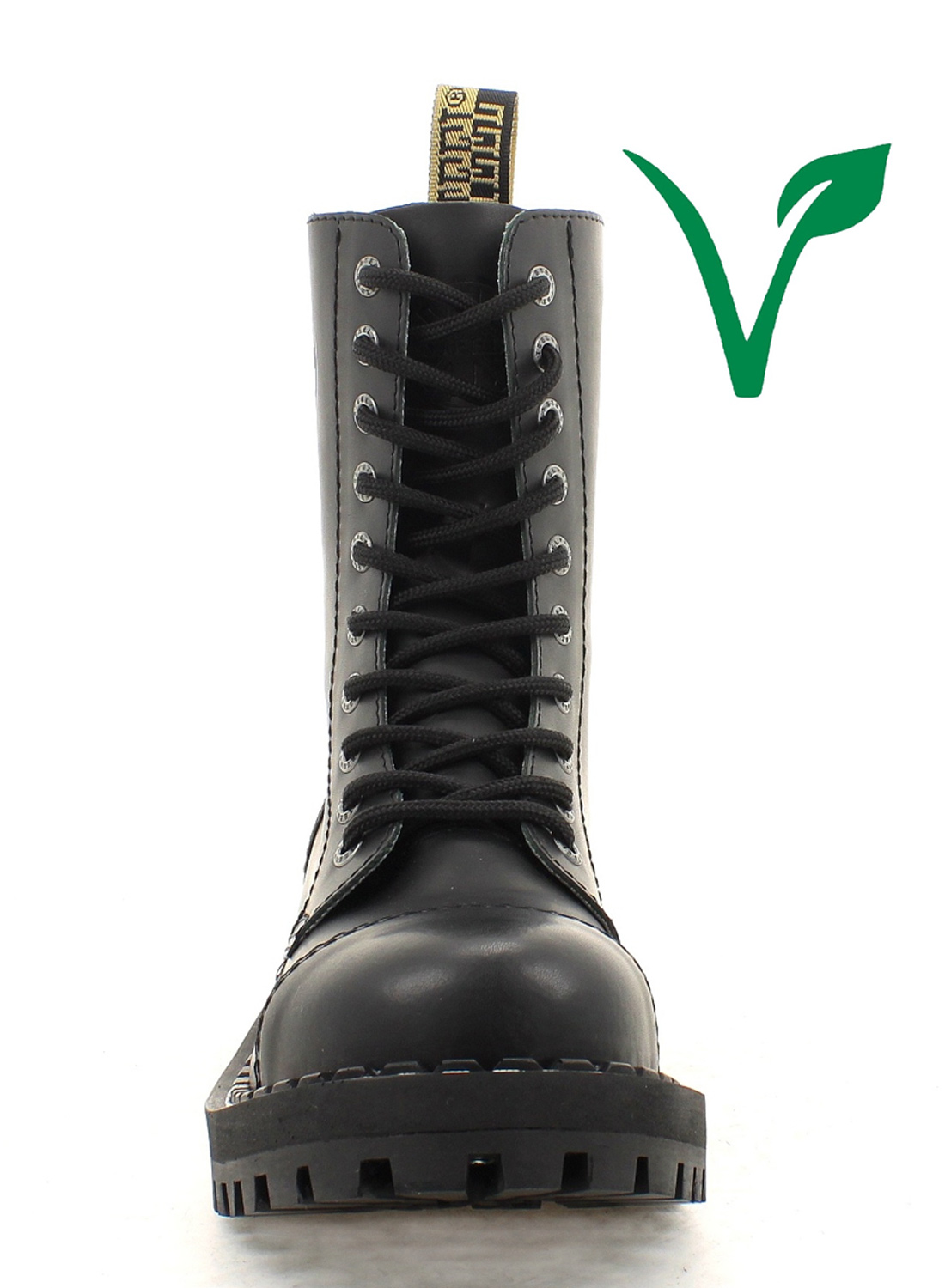 Veganske stålstøvler med 10 huller og ståltå - Billede 4