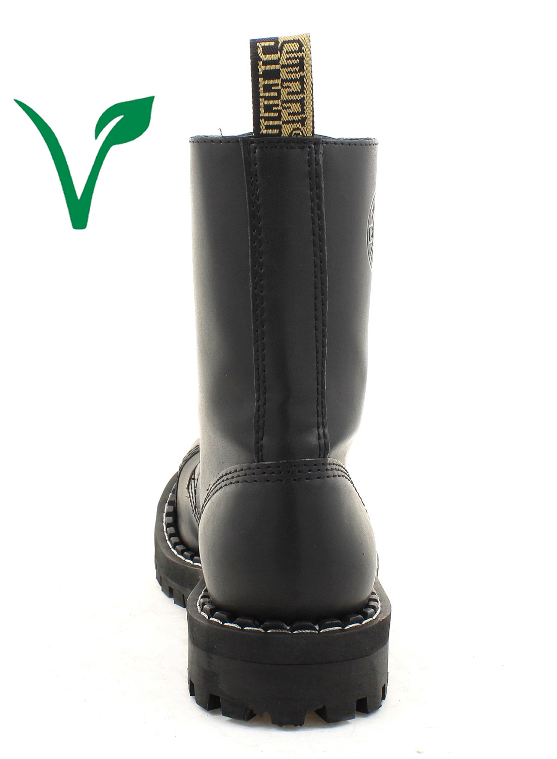 Veganske stålstøvler med 10 huller og ståltå - Billede 5