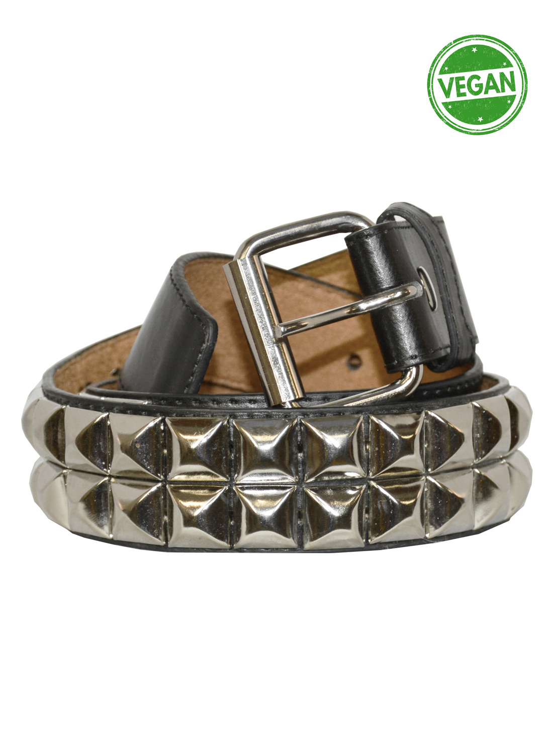 Pyramid 2-rækket vegansk bælte