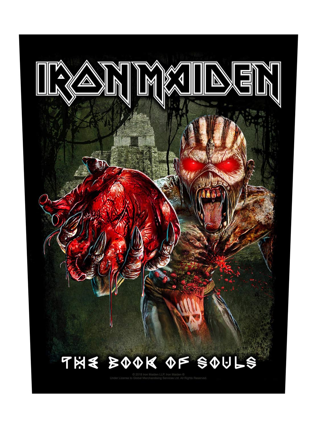 Iron Maiden Eddies hjerte rygmærke