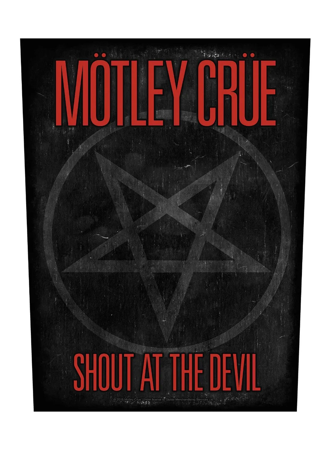 Mötley Crue Shout At The Devil-rygmærke