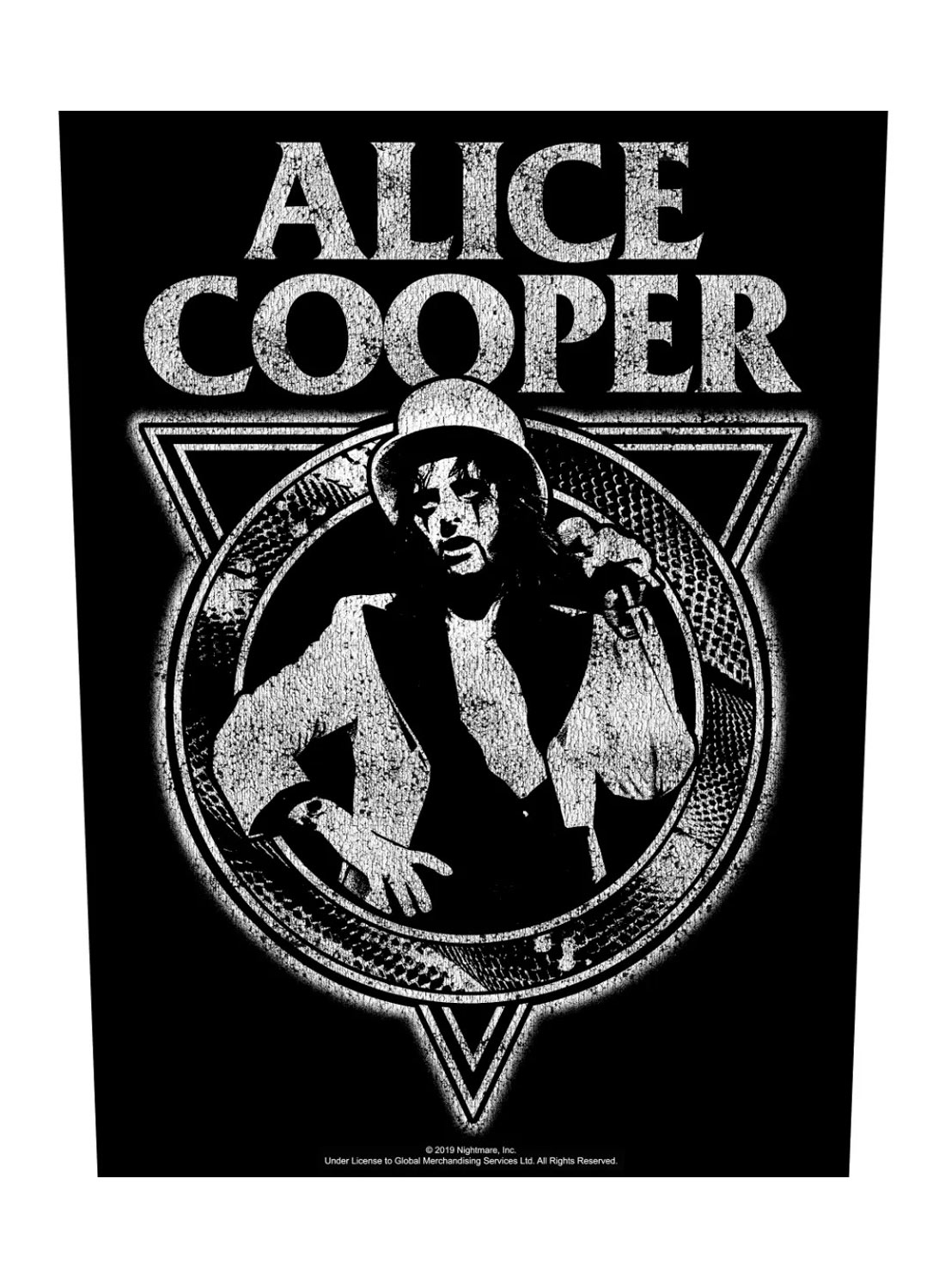 Alice Cooper slangeskindsrygmærke