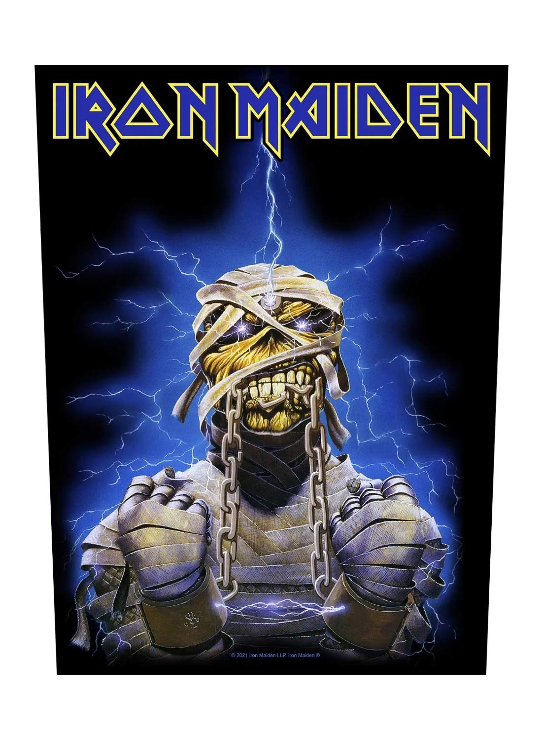 Iron Maiden Powerslave Eddie rygmærke