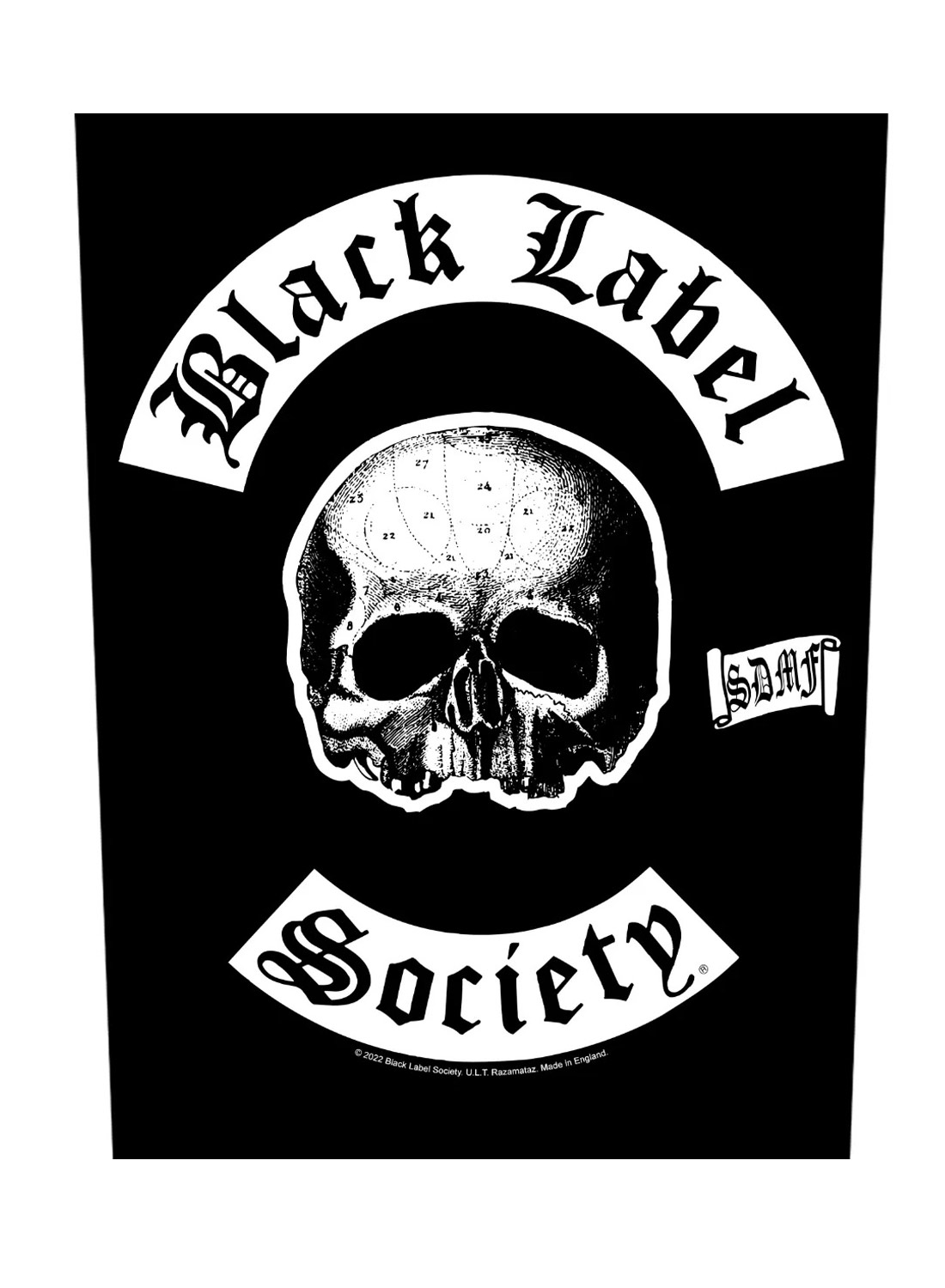 Black Label Society SDMF rygmærke